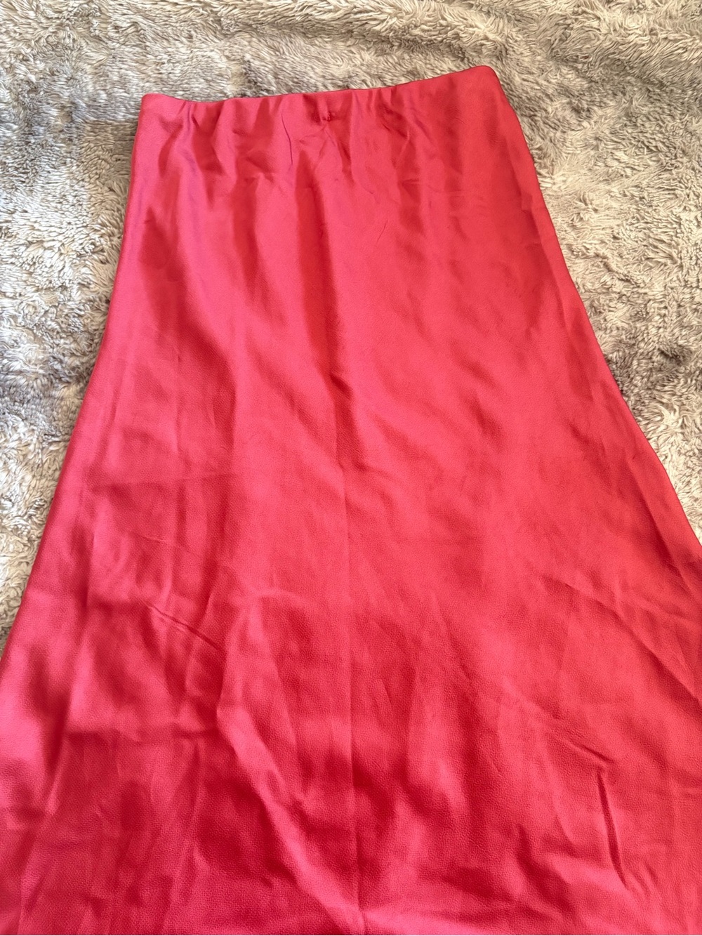 Adrianna Papell Dusty Rose Satin Midi Skirt - Picture 8 of 10